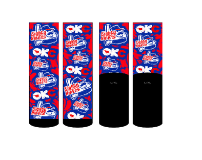 OKC Baseball Multi Logo Socks