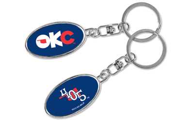 OKC Baseball Club Spinner KeyChain
